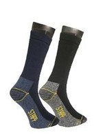 Stapp Sok Stappyellow, -All-round-WORKER, á 2pr, zwart / marine