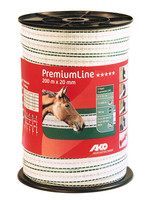 AKO Afrastering AKO PremiumLine schriklint wit/groen 2cm-200m
