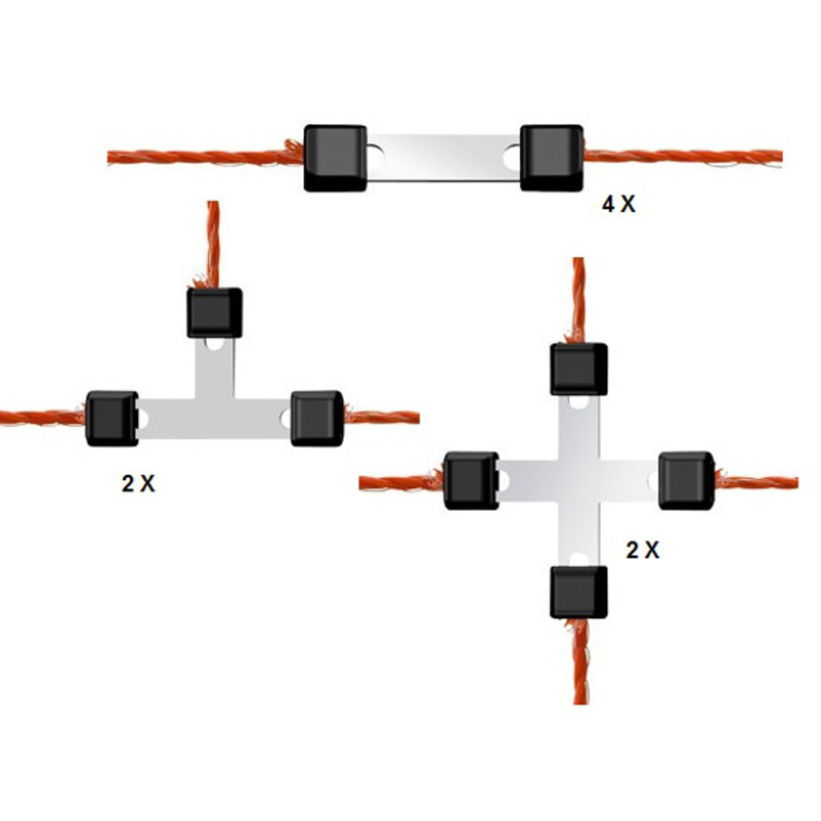 AKO AKO Draad Reparatieset Litzclip verzinkt 8-delig