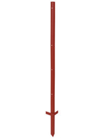 AKO Afrastering AKO Hoekstaal-paal rood gelakt 3mm, 115cm (10 stuks)