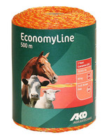 AKO Afrastering AKO EconomyLine schrikdraad geel/oranje 3RVS 0.16, 500m