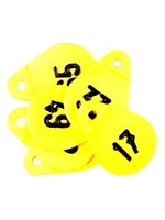 Akroh Halsplaatje geel set à 25 no 1 t/m 600.