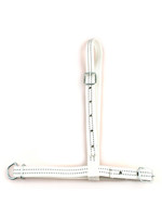 Weidehalster zonder ketting, nylon, wit