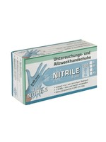 NITRIL handschoen blauw, 24cm lang, à 100st.