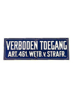 Bordje "verboden toegang"