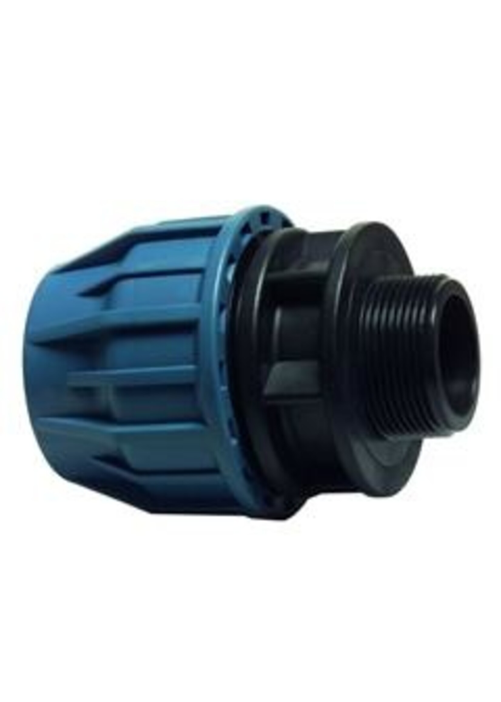 Koppeling met buitendraad mt. 16mm t/m 32mm 1/2" t/m 1 1/4".