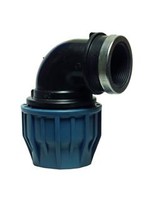 Knie PE 90° met binnendraad mt. 16mm t/m 32mm 1/2" t/m 1 1/4".