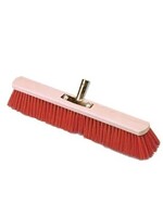 Bezem rood nylon verstevigd 60 t/m 100 cm.