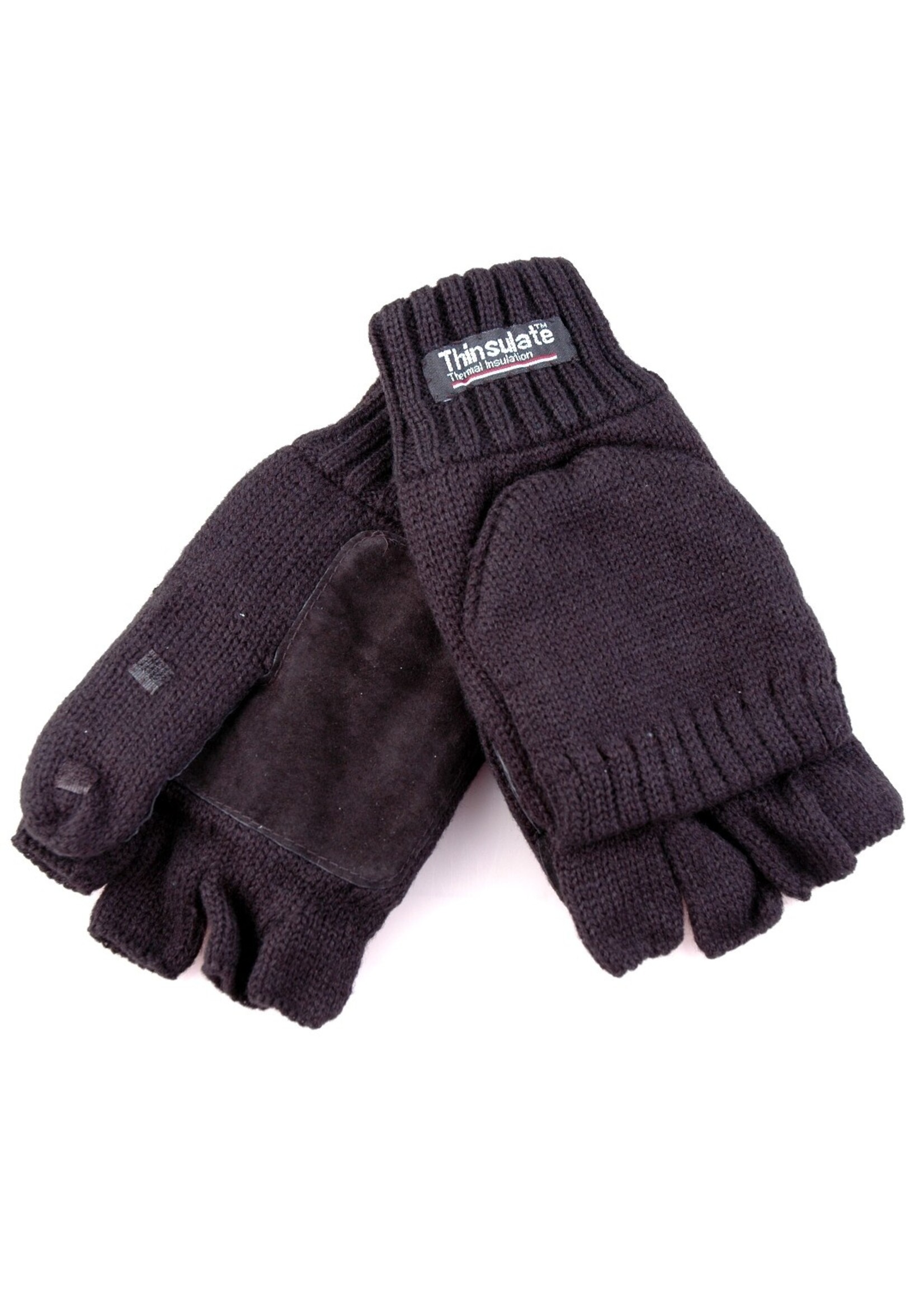 Handschoen mof/flap Antra/Zwart, XL