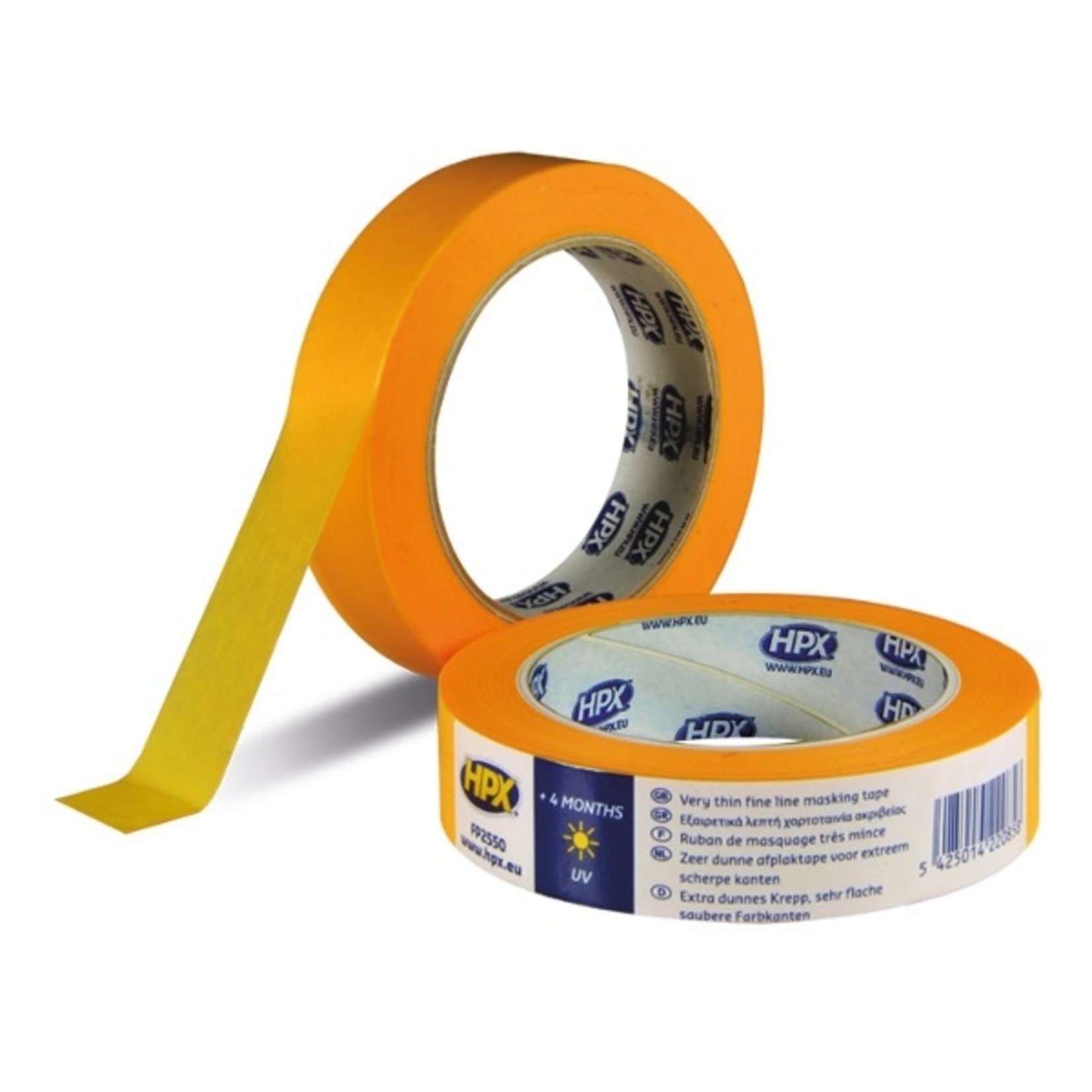 HPX Afplaktape / Masking tape Oranje 25mm