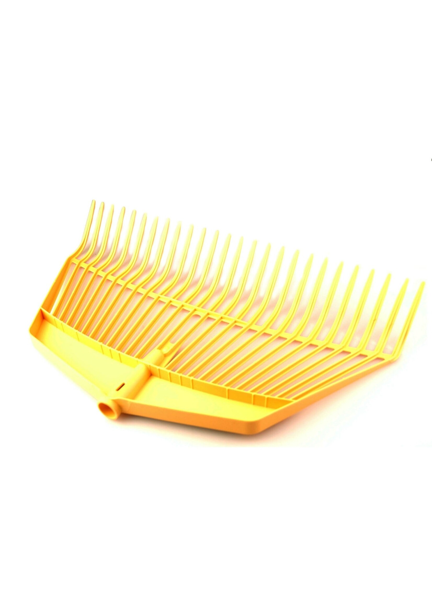 Jumbo bladhark 60cm, geel kunststof, los