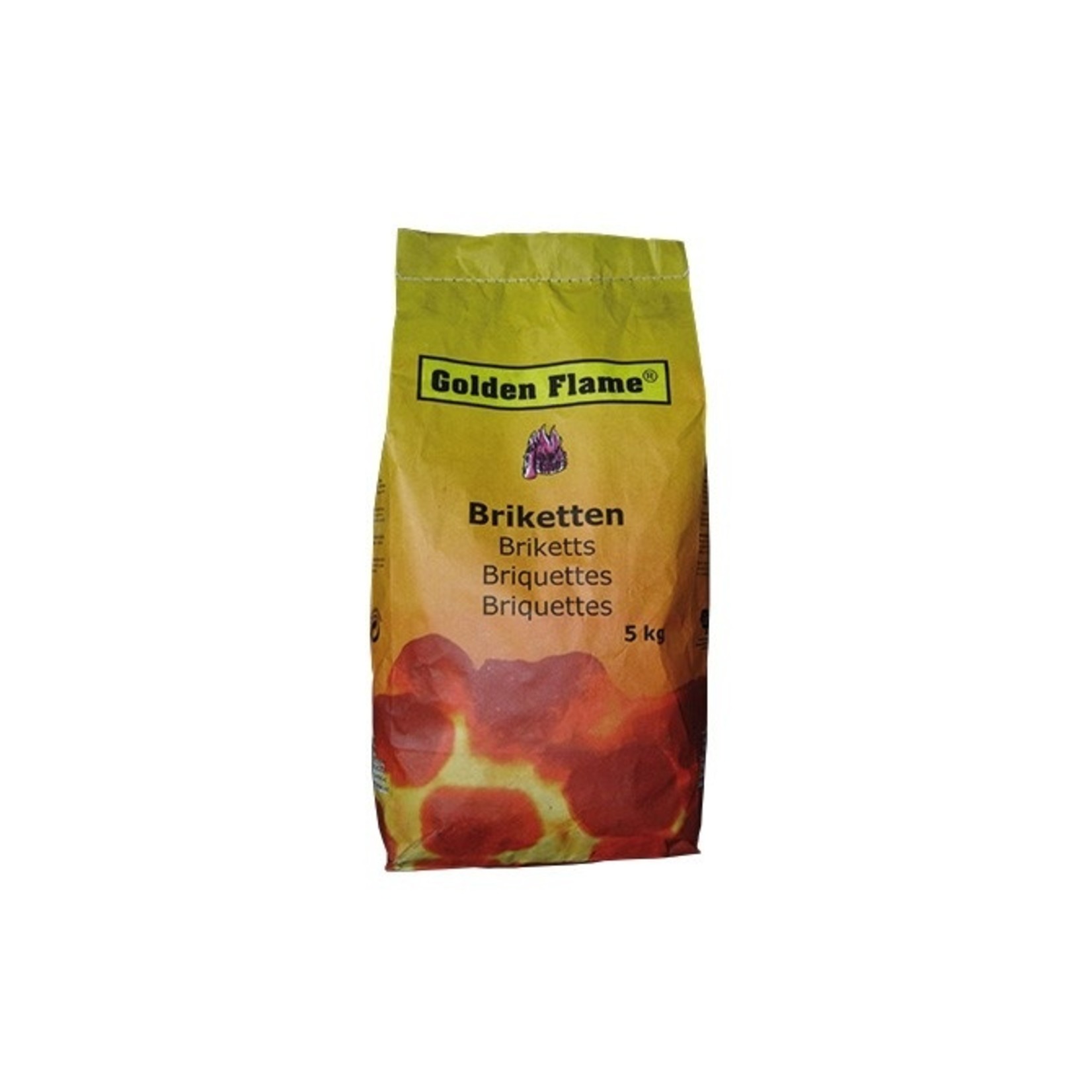 Golden Flame Houtskool briketten 3-5 of 10kg