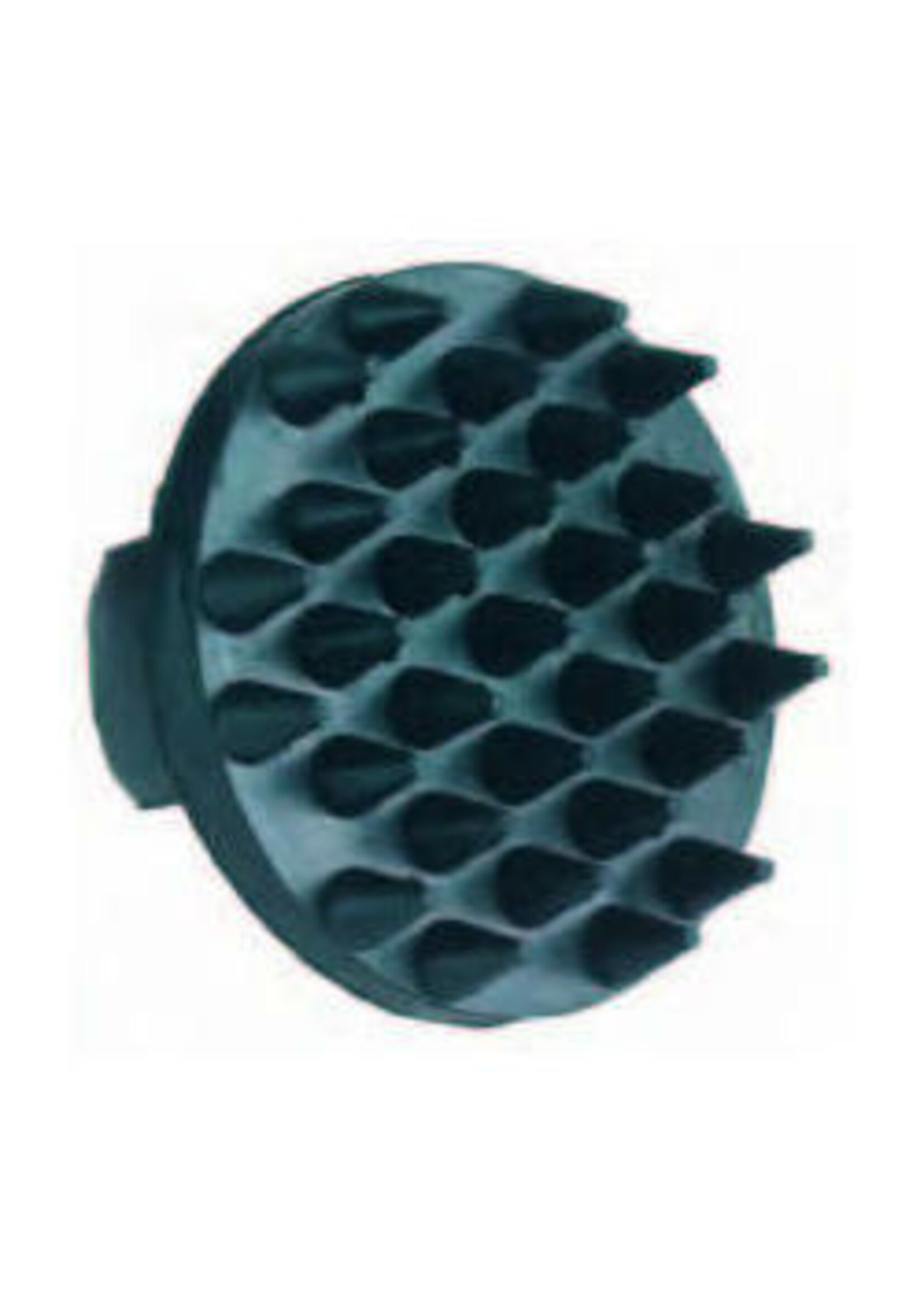 Kerbl Gummi noppenborstel zwart