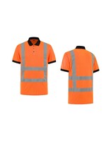 MM Polo-Shirt High Visibility RWS FluoOranje maat L