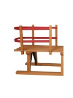 Ruggensteun kunststof voor houten slede