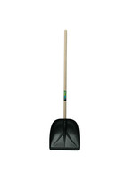 Eurotool Sneeuw-/voerschep MIDDEL, kunststof zwart, steel 130cm