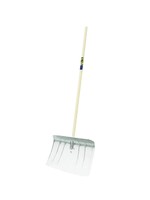 Eurotool Sneeuwruimer metaal, gebogen, steel 140cm.
