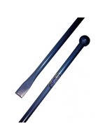 Stootijzer rond, 120cm, knop en beitel