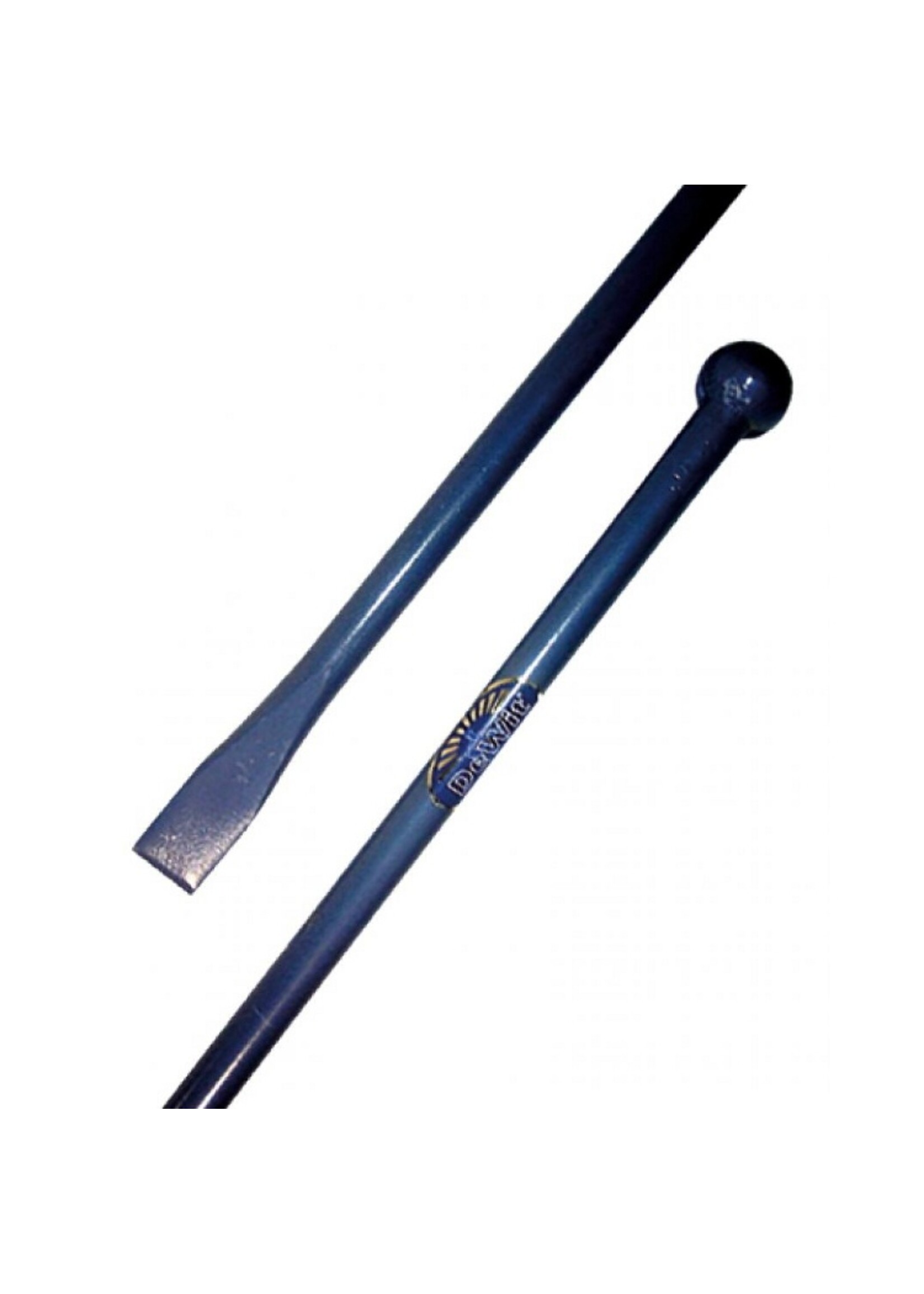 Stootijzer rond, 120cm, knop en beitel