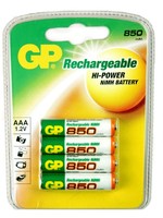 GP Batterij oplaadbaar GP-AAA-1000mAH  x4st