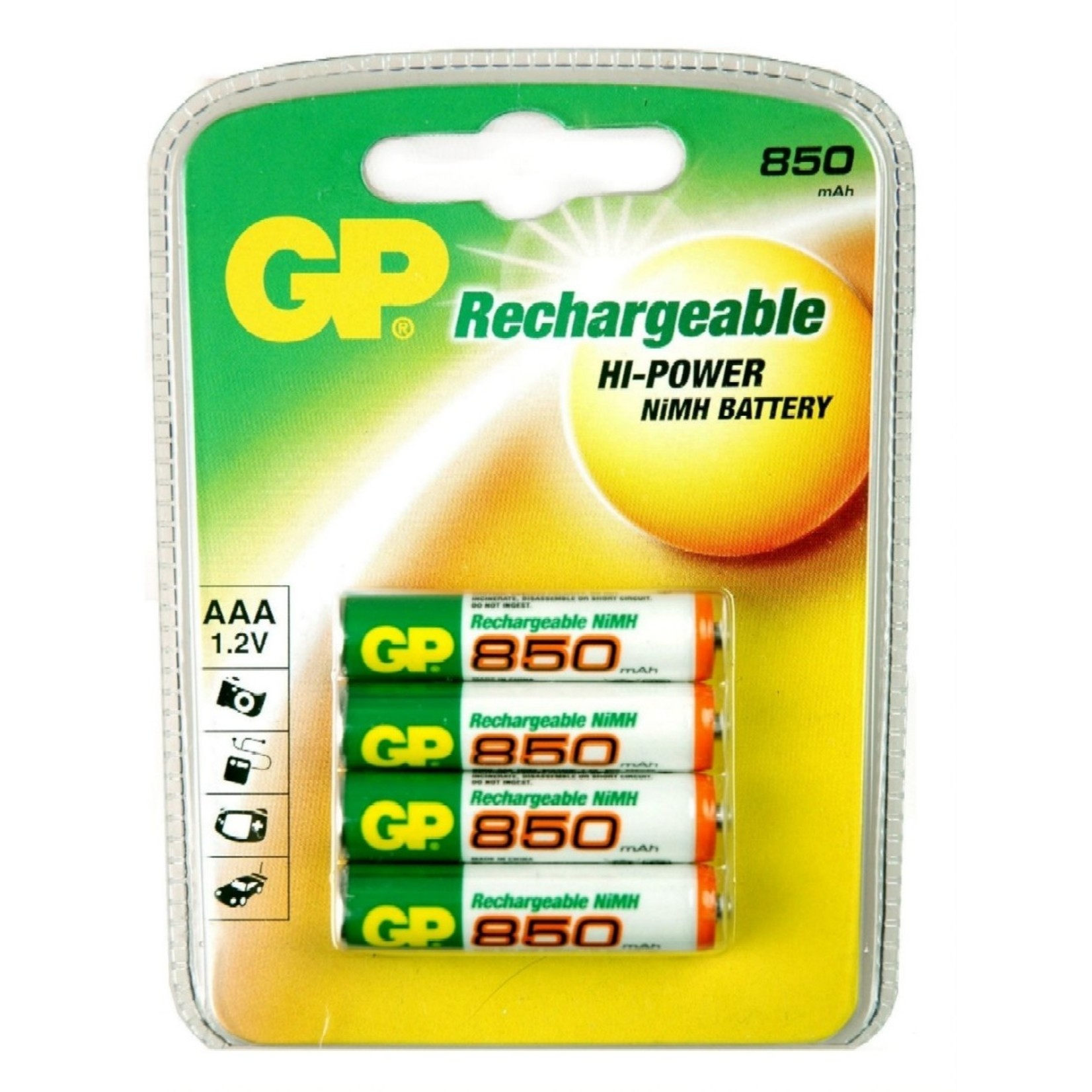 GP Batterij oplaadbaar GP-AAA-1000mAH  x4st