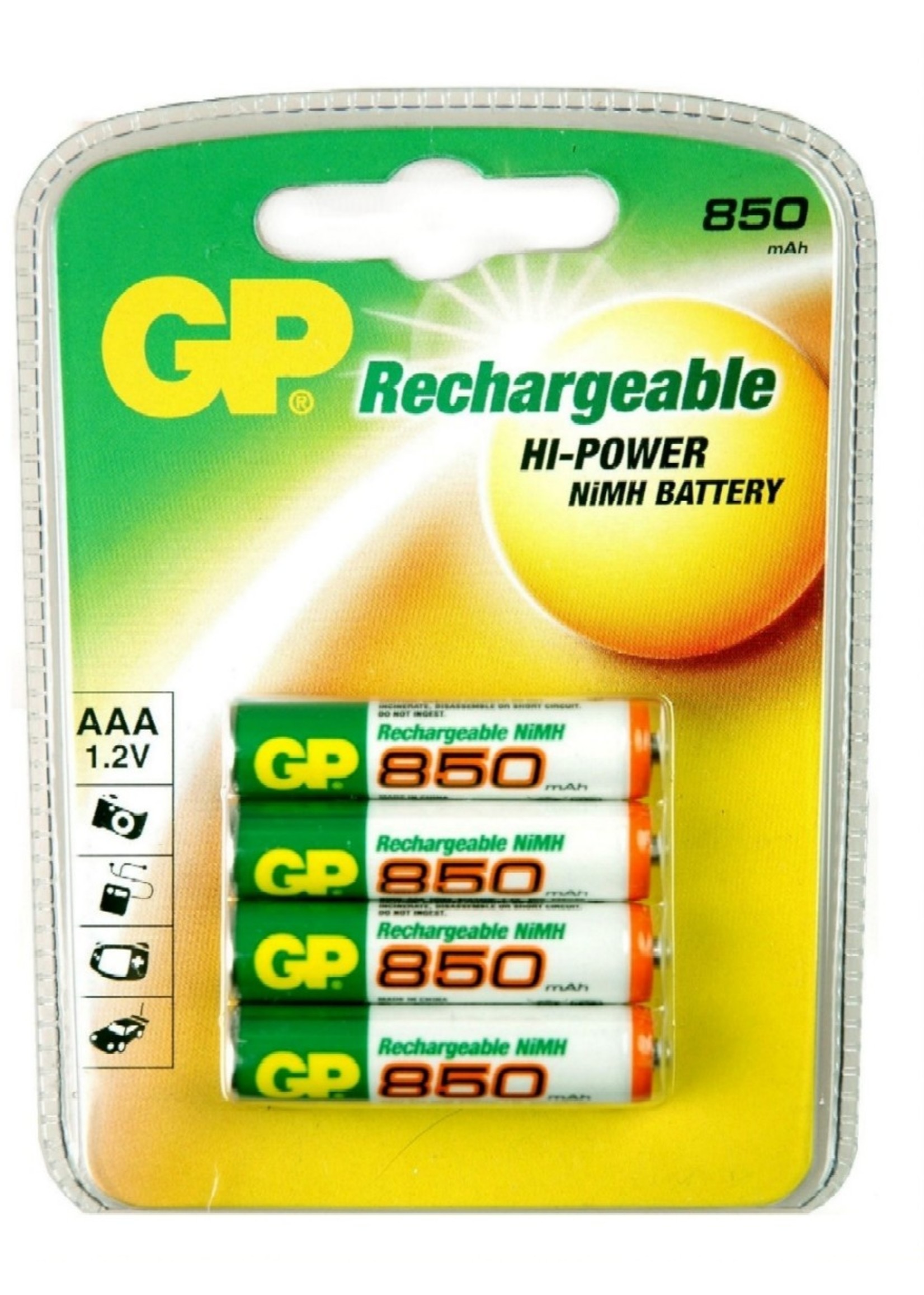 GP Batterij oplaadbaar GP-AAA-1000mAH  x4st