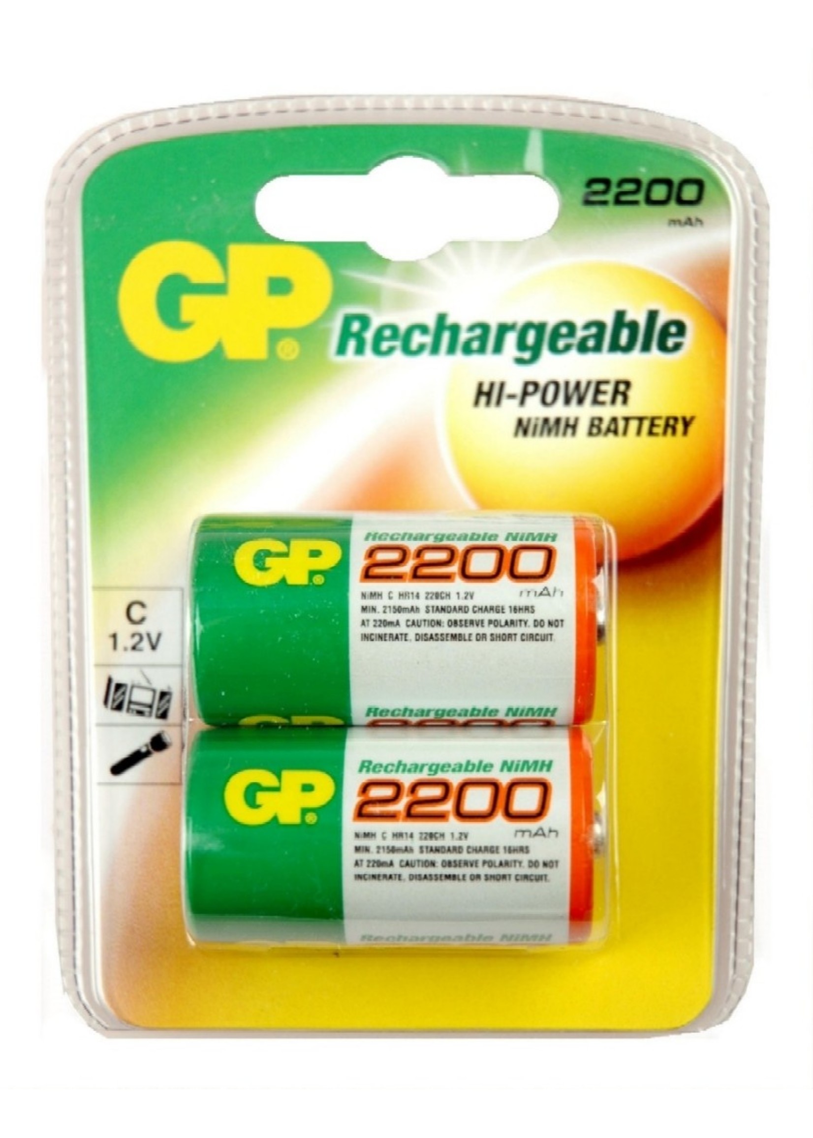 GP Batterij oplaadbaar GP ReCyKo+ C- x2st