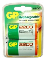 GP Batterij oplaadbaar GP ReCyKo+ D- x2st