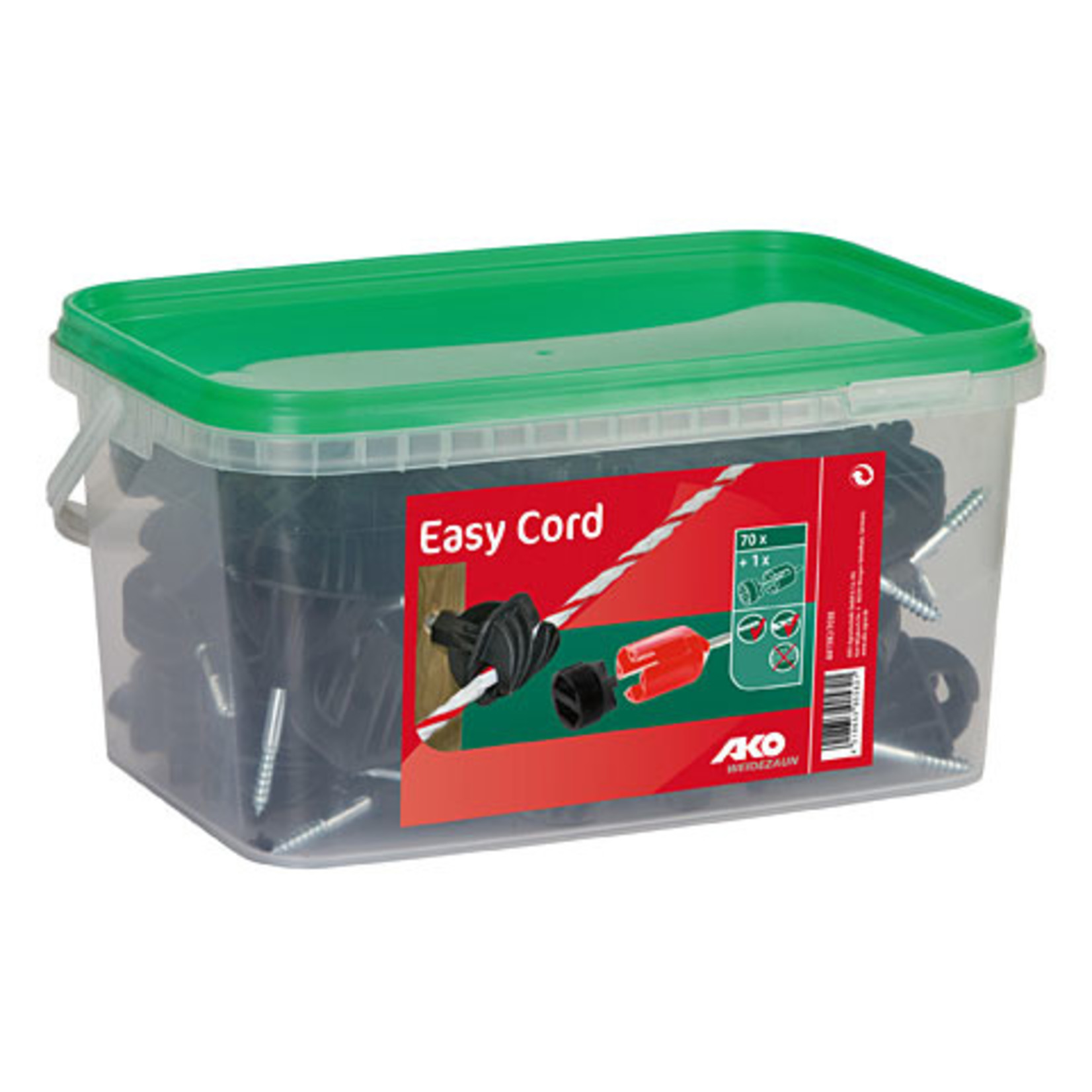 AKO Afrastering AKO Koordisolator Easy Cord inschroefbaar (emmer 70 st) +BIT