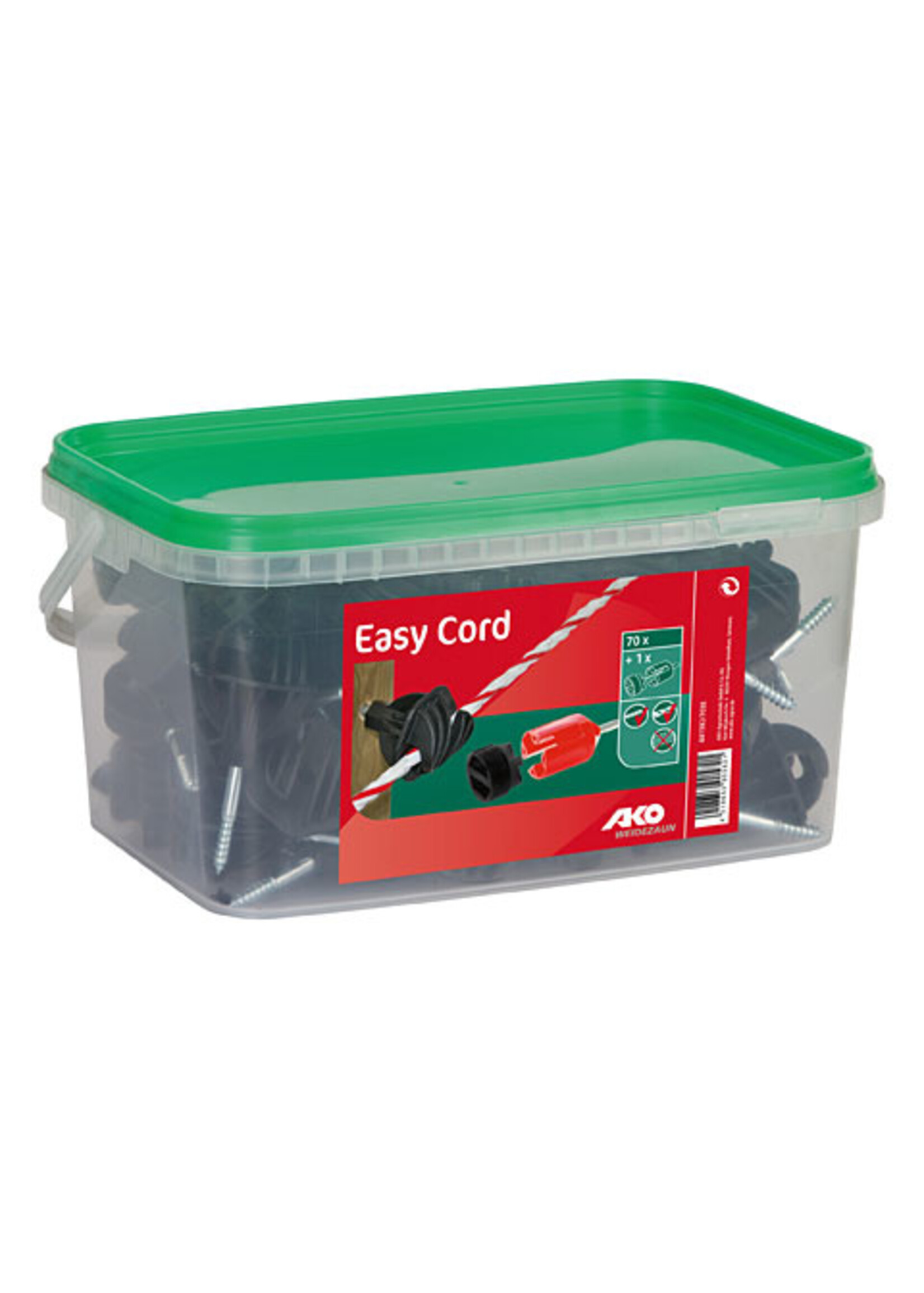 AKO Afrastering AKO Koordisolator Easy Cord inschroefbaar (emmer 70 st) +BIT