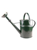 Gieter groen gelakt, messing broes, 8L