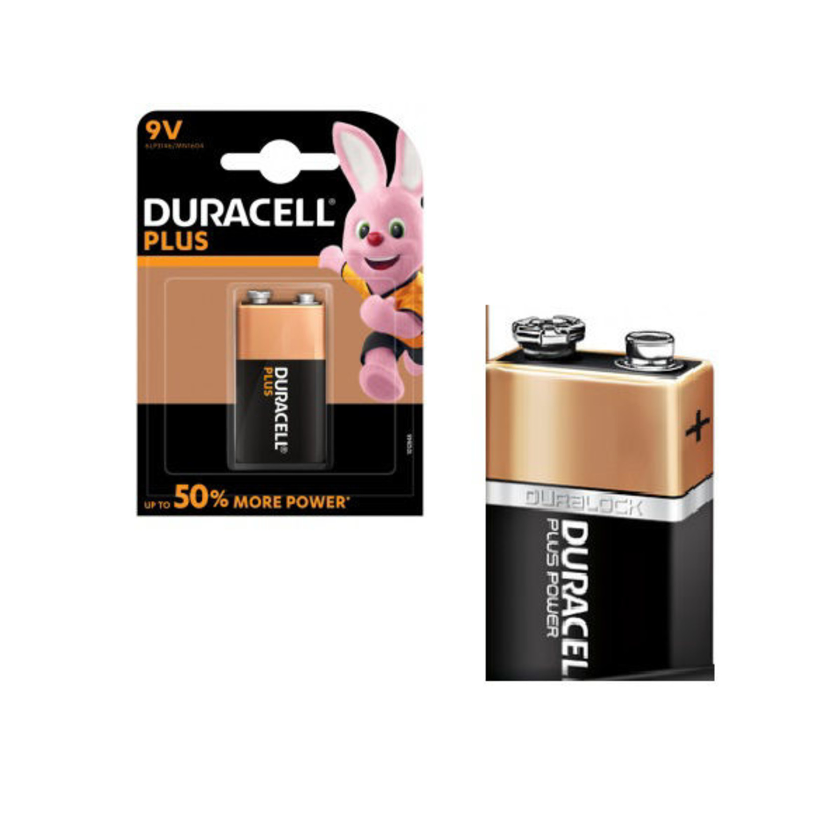 Duracel Batterij DURACELL Alkaline 6LR61 9V x1st.