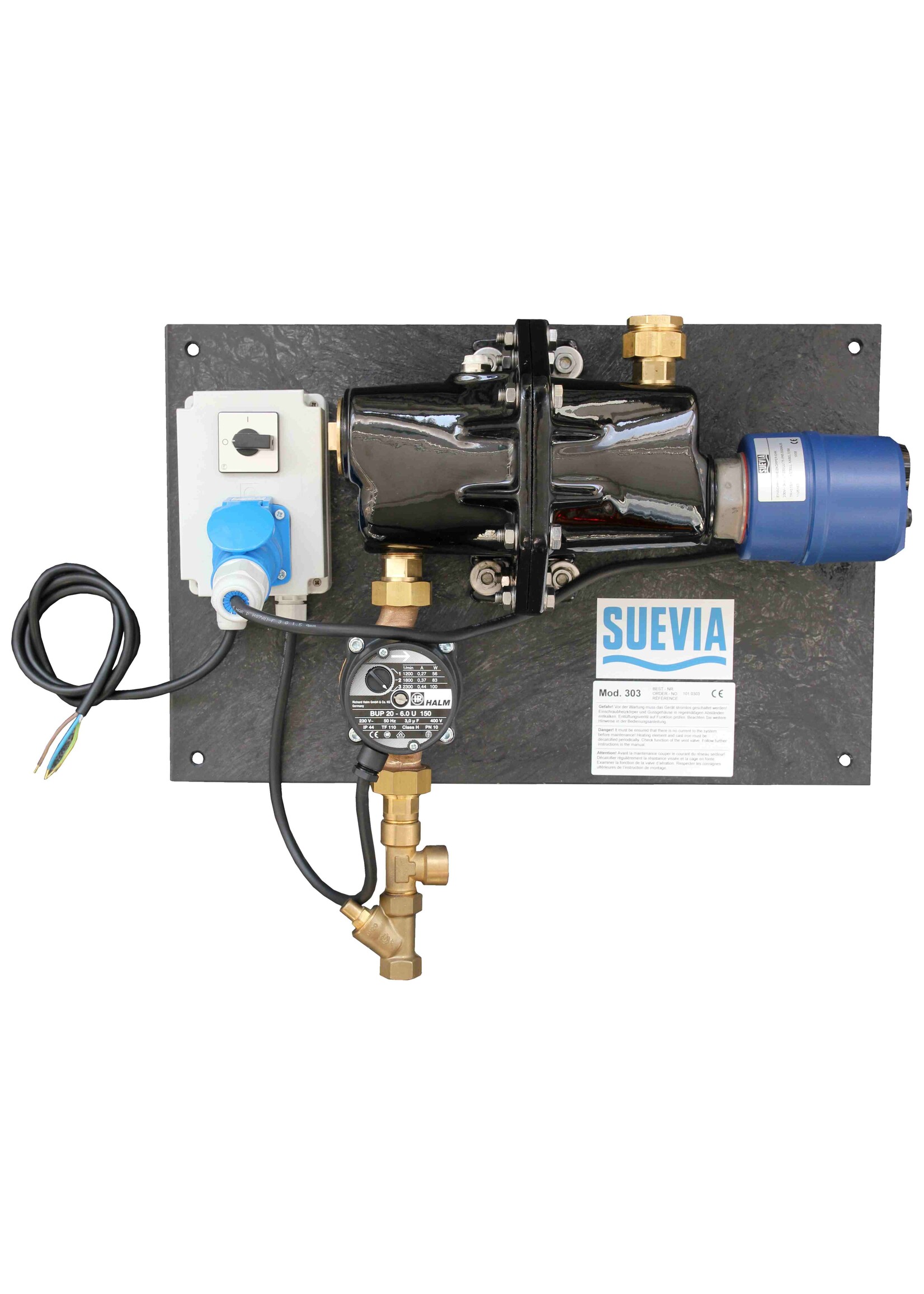 Suevia Warmwatercirculatieunit Model 303, 3000 W, 230 v