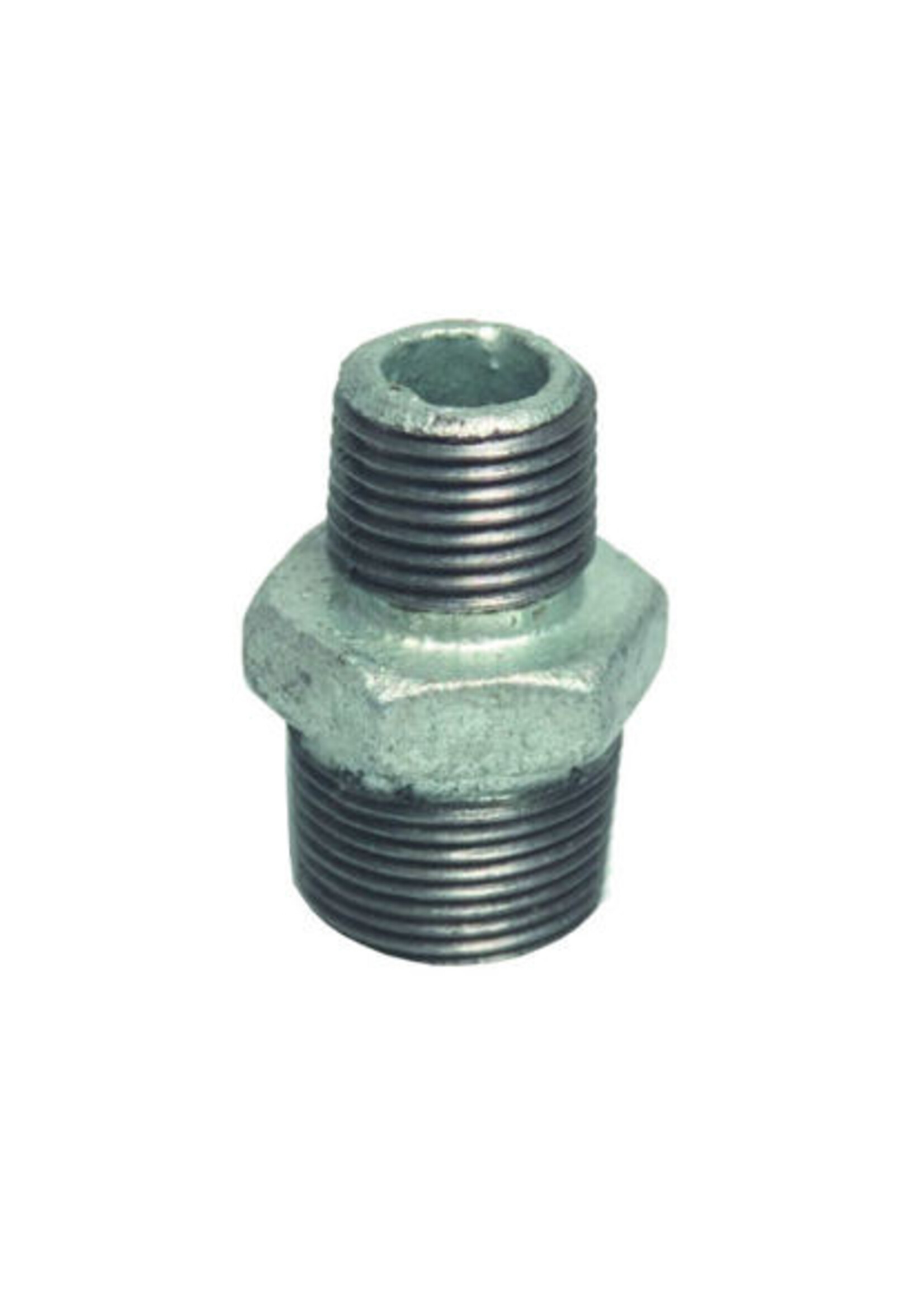 Dubbele verloopnippel 1"bu. x 3/4" bu.