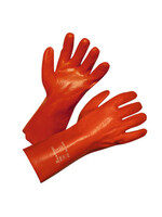 Handschoen PVC rood 27cm