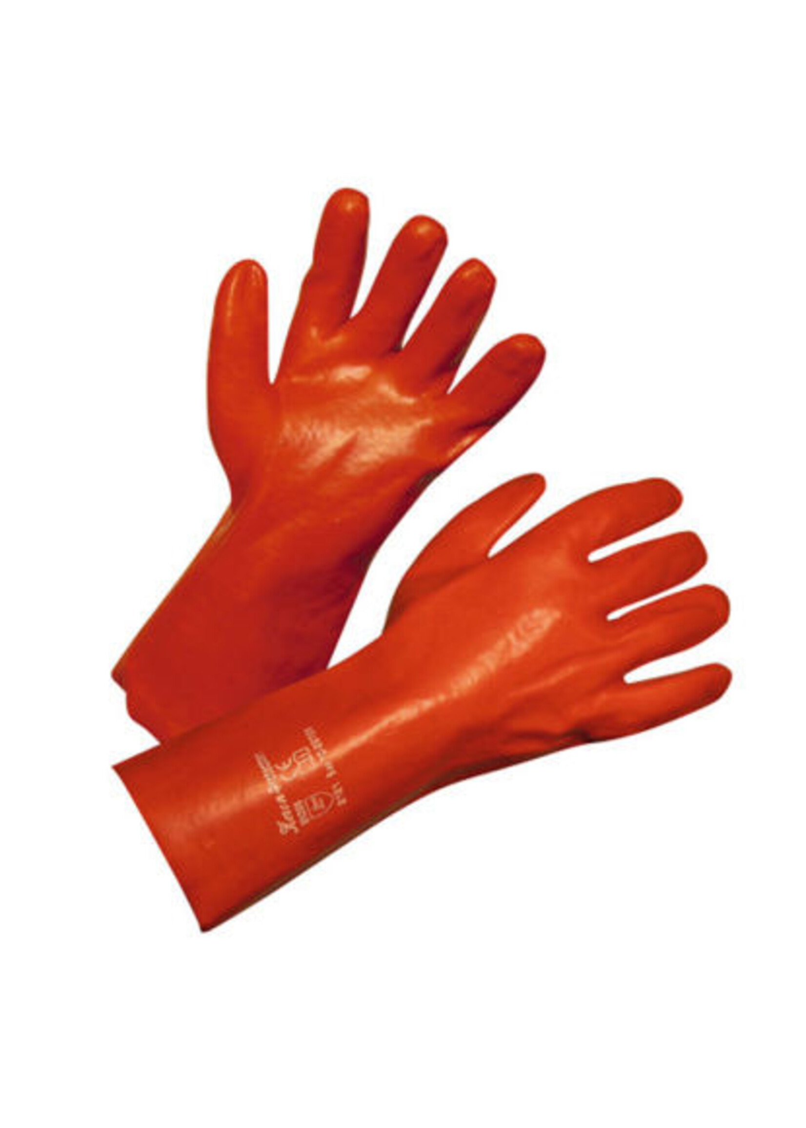 Handschoen PVC rood 27cm