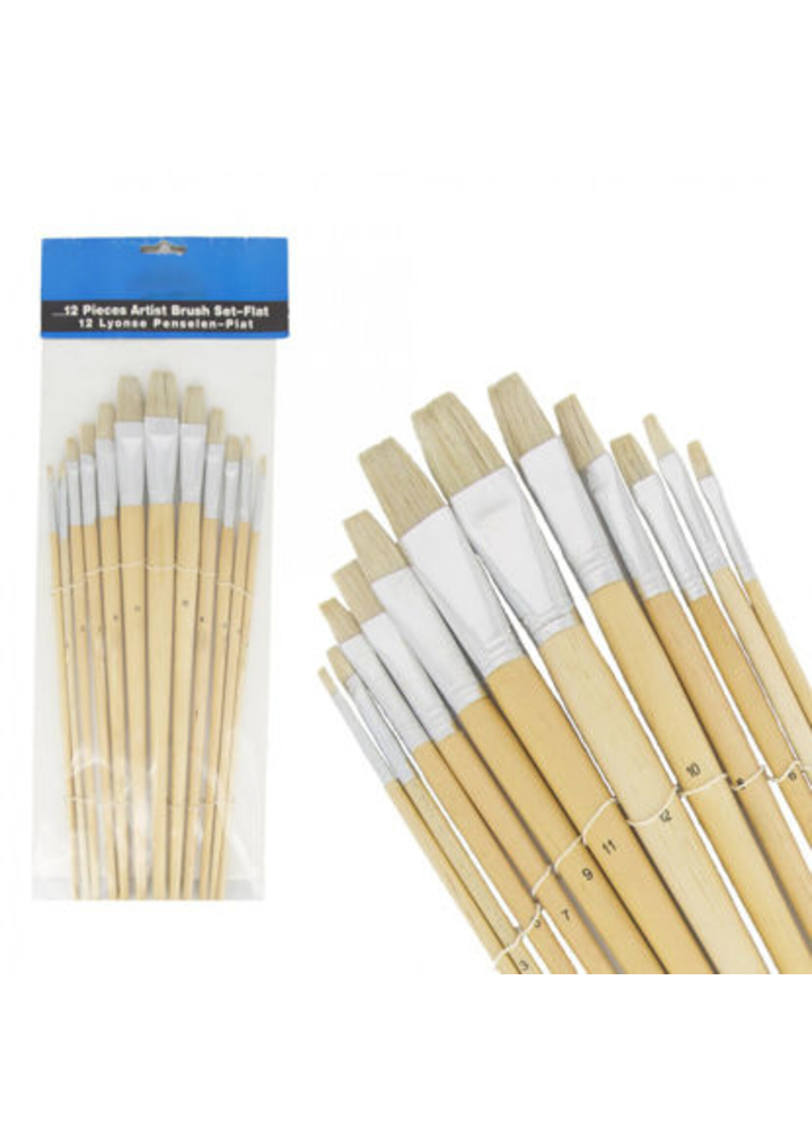 Schilders penseelset PLAT, 12-delig