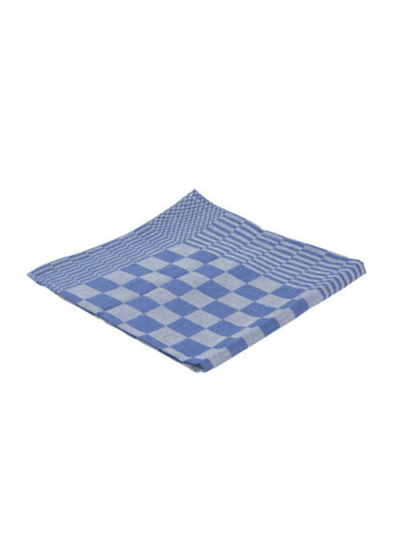 Theedoek blok 65x65cm -blauw  -6 stuks-