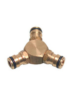 Messing 3-weg stuk 1/2"