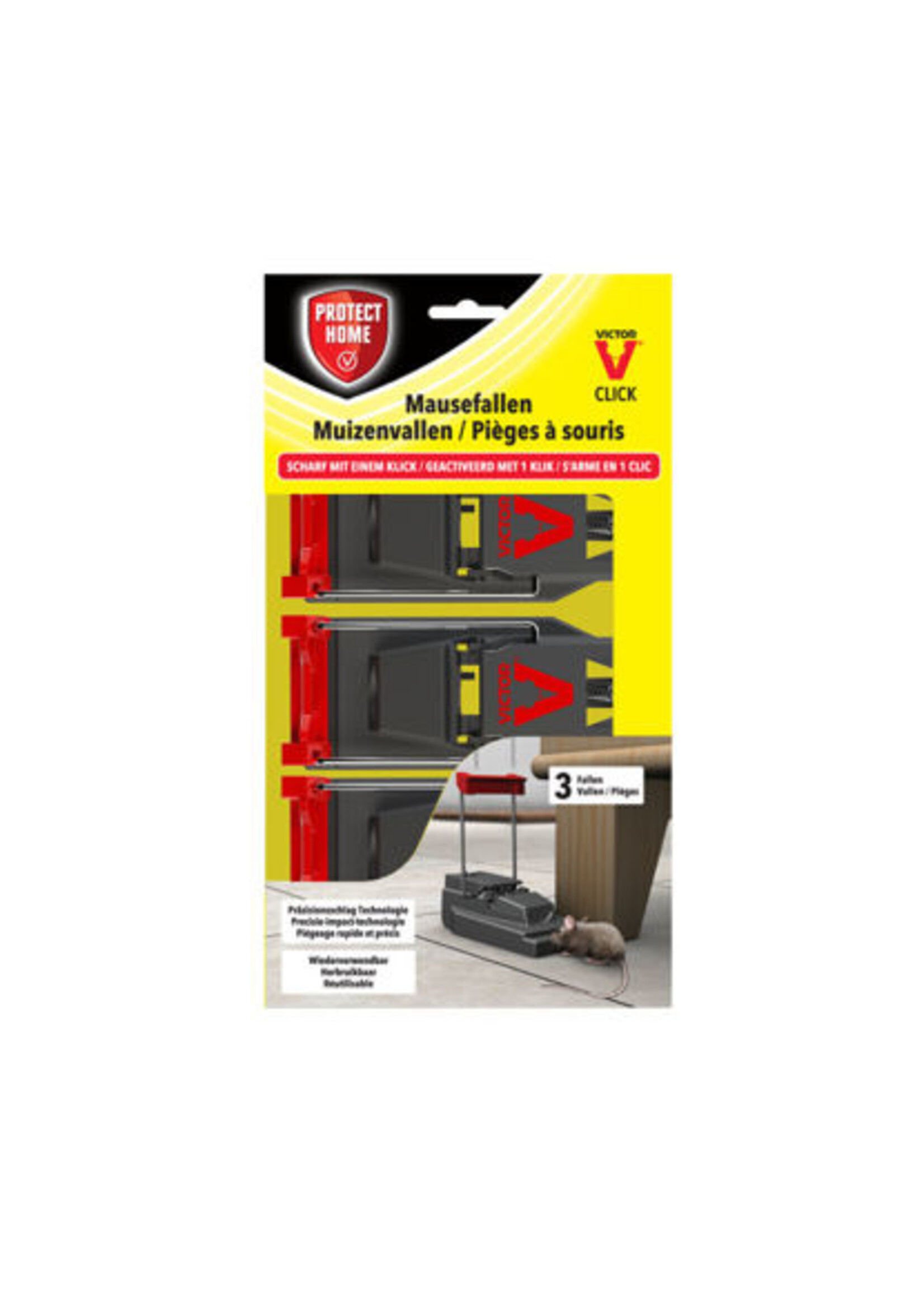 Muizenval plastic (3 stuks) -Protect Home-