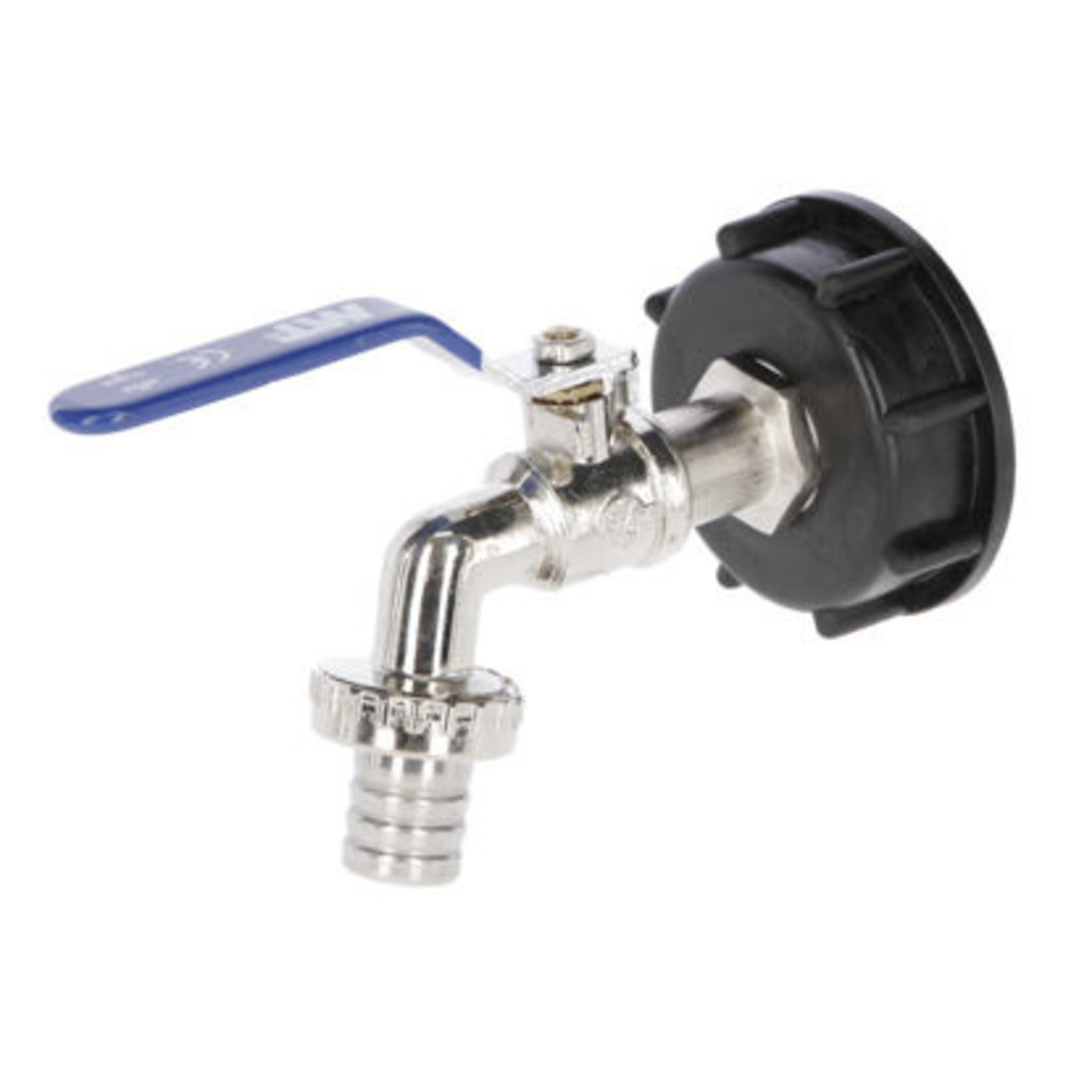 Kogelkraan m.tule 3/4" op dop voor IBC container