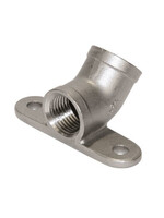 Muursteun/ muurplaat RVS voor drinknippel, 1/2"