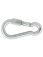 Karabijnhaak verzinkt + schroef 6mm