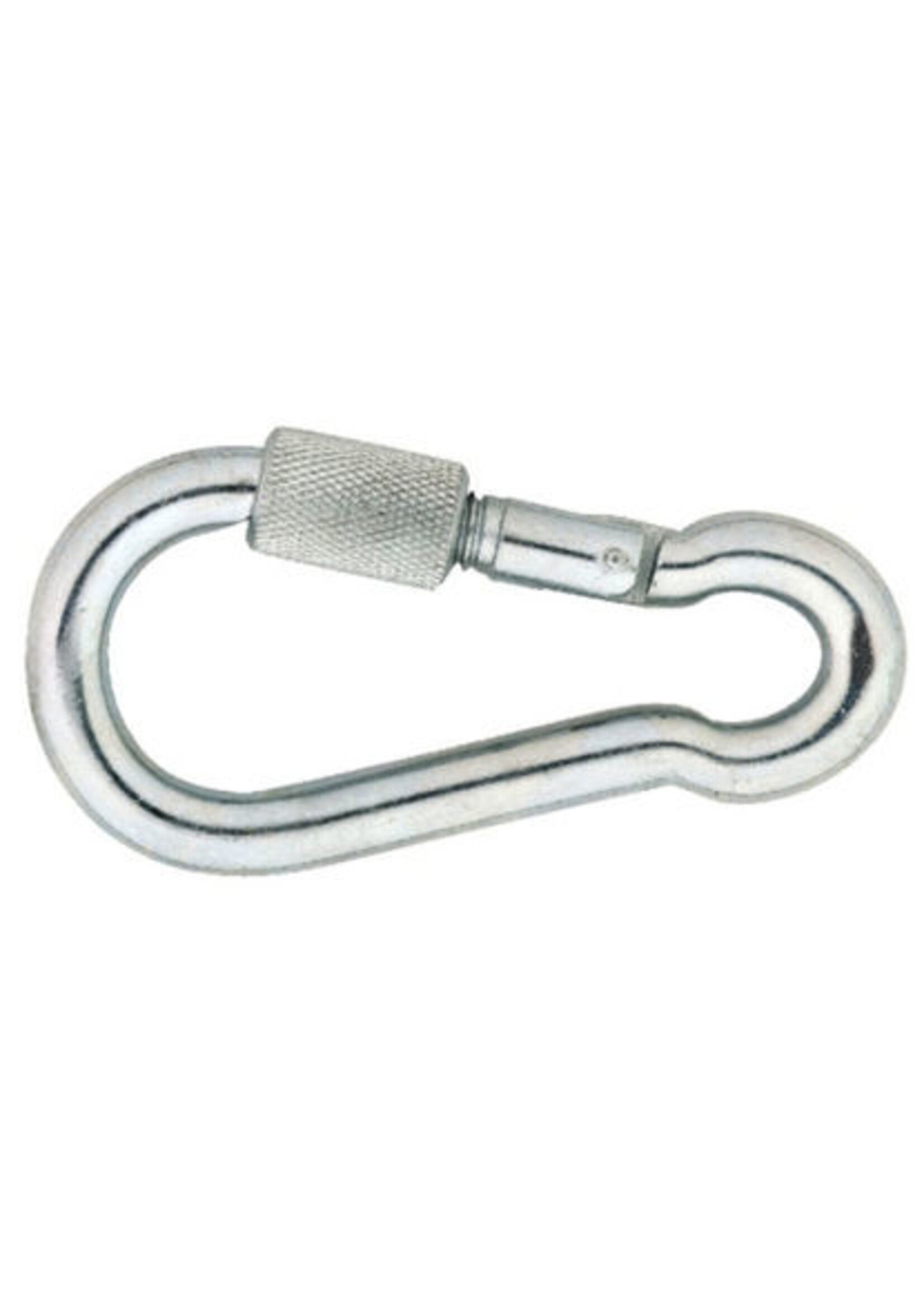 Karabijnhaak verzinkt + schroef 8mm