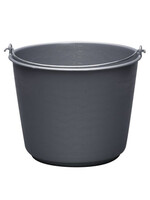 Bouwemmer kunststof, grijs 12L.