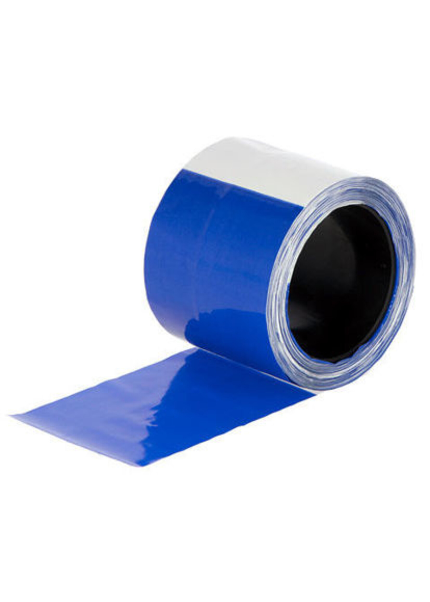 AKO Afrastering AKO Afrasteringband blauw/wit, geblokt 80mm 100 M rol