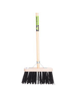 Bezem FSC 29cm, zwart PPN, -MM- +steel 150cm