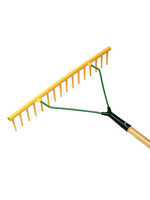 Polyhark recht 16tds, met steel 160cm