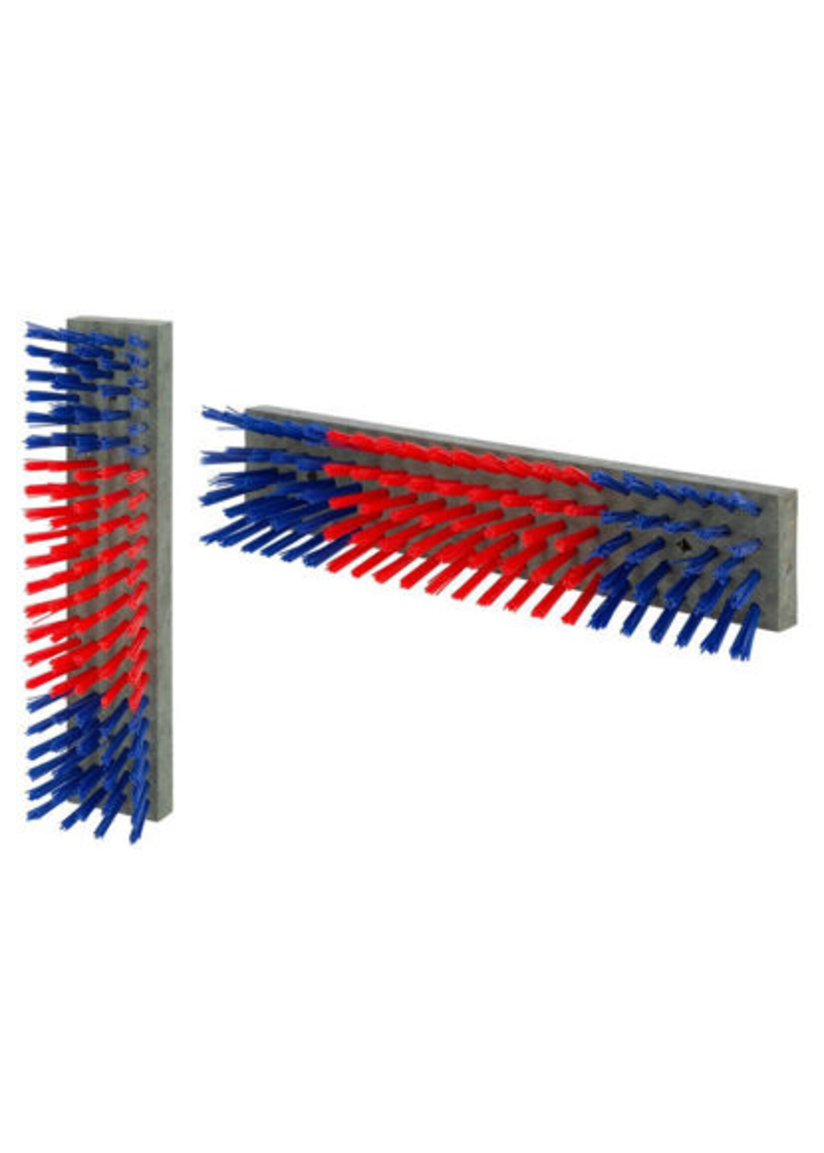Veeborstel nylon blauw/rood/blauw, los