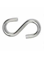 S-haak, -RVS-, 4mm
